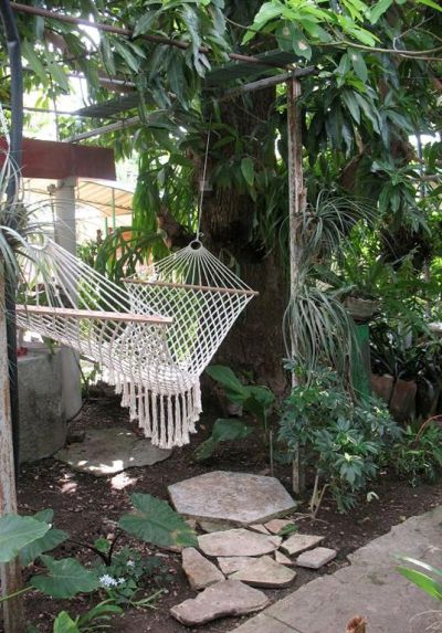 'Hammock in the patio' Casas particulares are an alternative to hotels in Cuba.